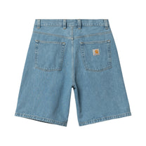 Carhartt WIP Brandon Short Blue, Stone bleached
