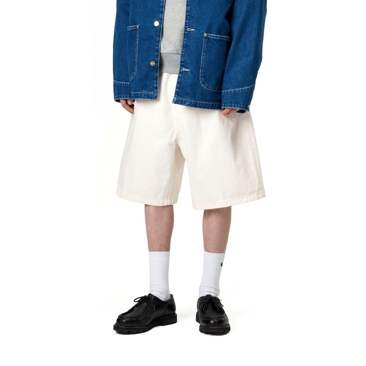 Carhartt WIP Brandon Short White, Rinsed