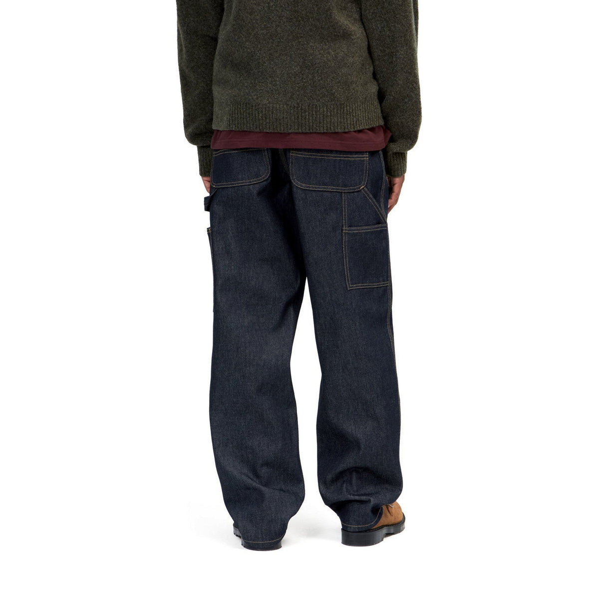 Carhartt WIP Single Knee Pant Blue, Rigid