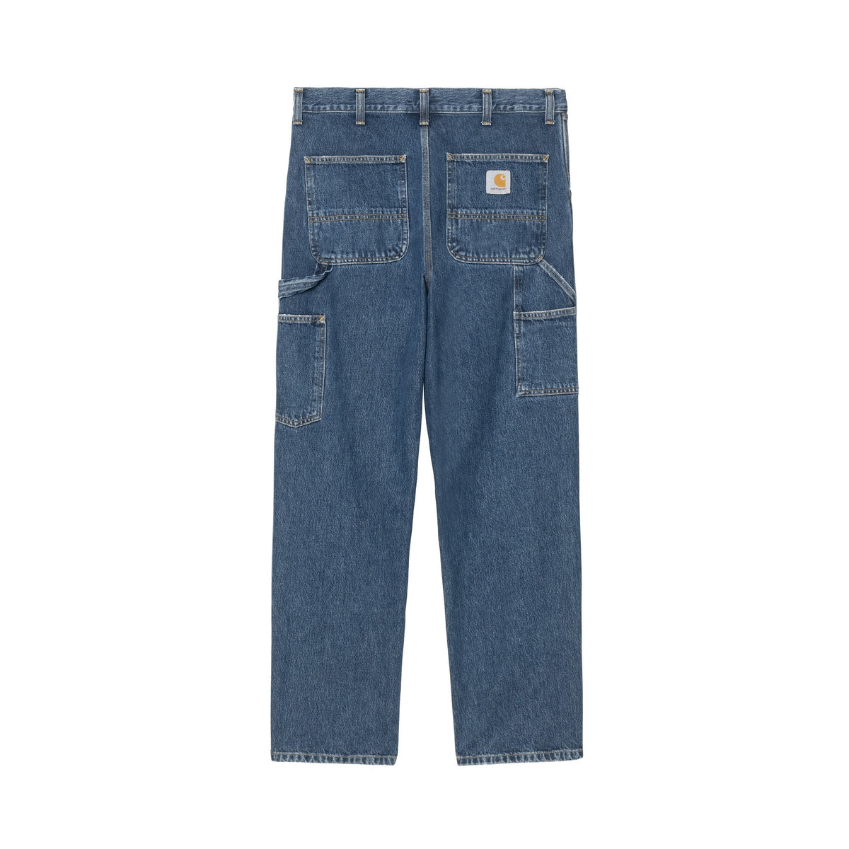 Carhartt WIP Single Knee Pant Blue, Stone washed
