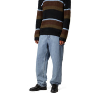 Carhartt WIP Single Knee Pant Blue, Stone bleached