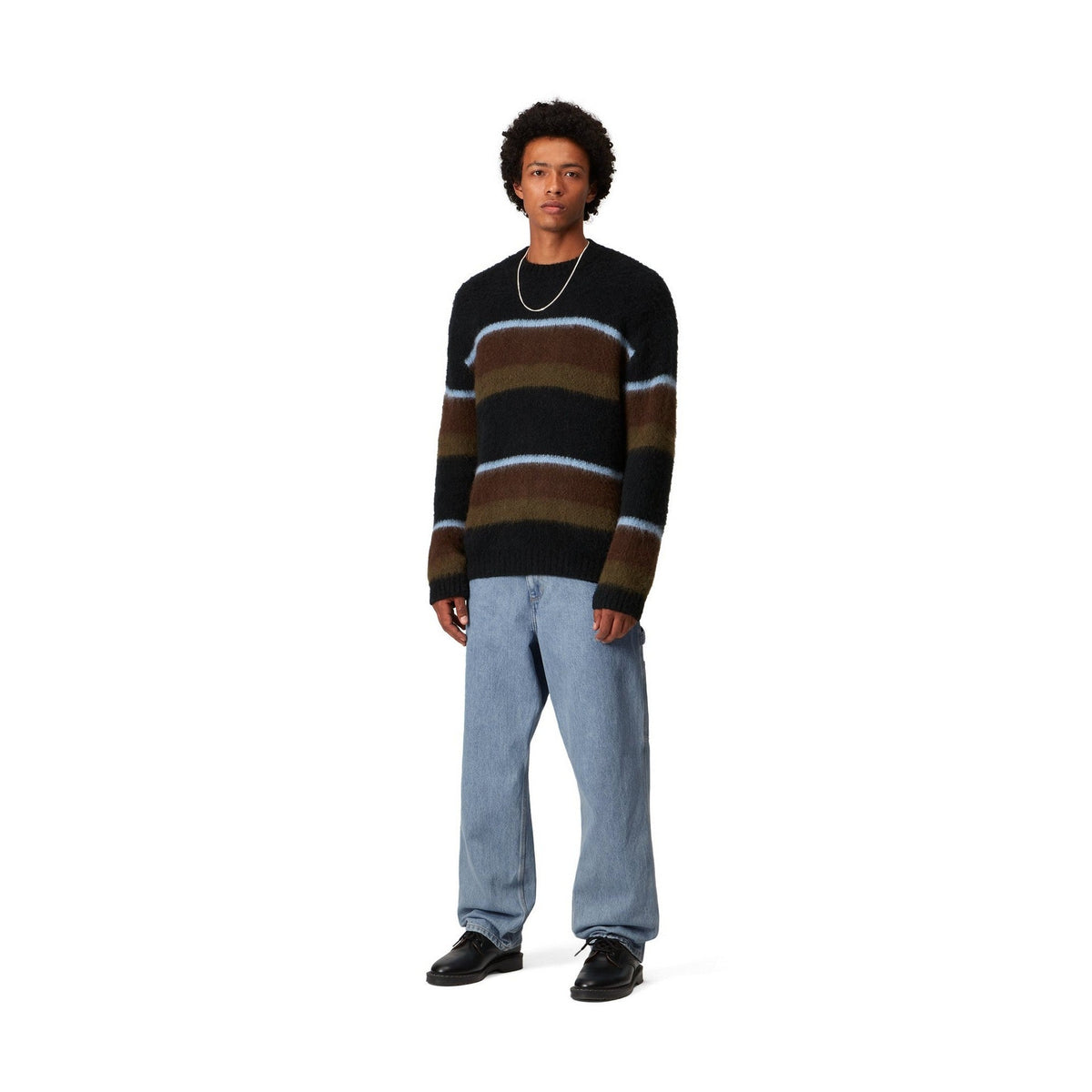 Carhartt WIP Single Knee Pant Blue, Stone bleached