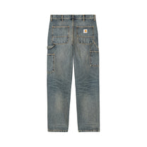 Carhartt WIP Single Knee Pant Blue, Worn used wash