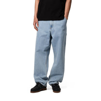 Carhartt WIP Single Knee Pant Blue, Heavy stone bleached