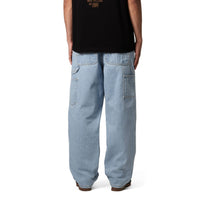 Carhartt WIP Single Knee Pant Blue, Heavy stone bleached