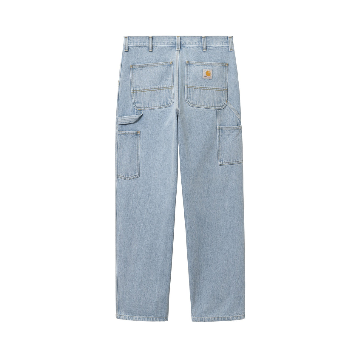 Carhartt WIP Single Knee Pant Blue, Heavy stone bleached