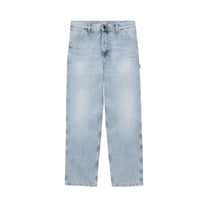 Carhartt WIP Single Knee Pant Blue, Heavy worn bleached