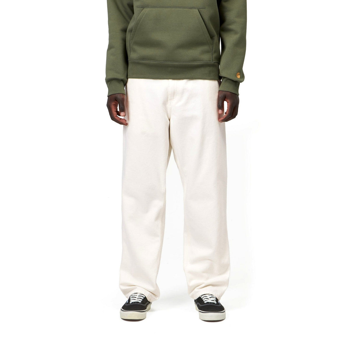 Carhartt WIP Single Knee Pant White, Rinsed