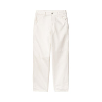 Carhartt WIP Single Knee Pant White, Rinsed