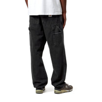 Carhartt WIP Single Knee Pant Black, Stone washed
