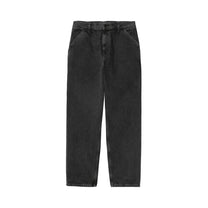 Carhartt WIP Single Knee Pant Black, Stone washed
