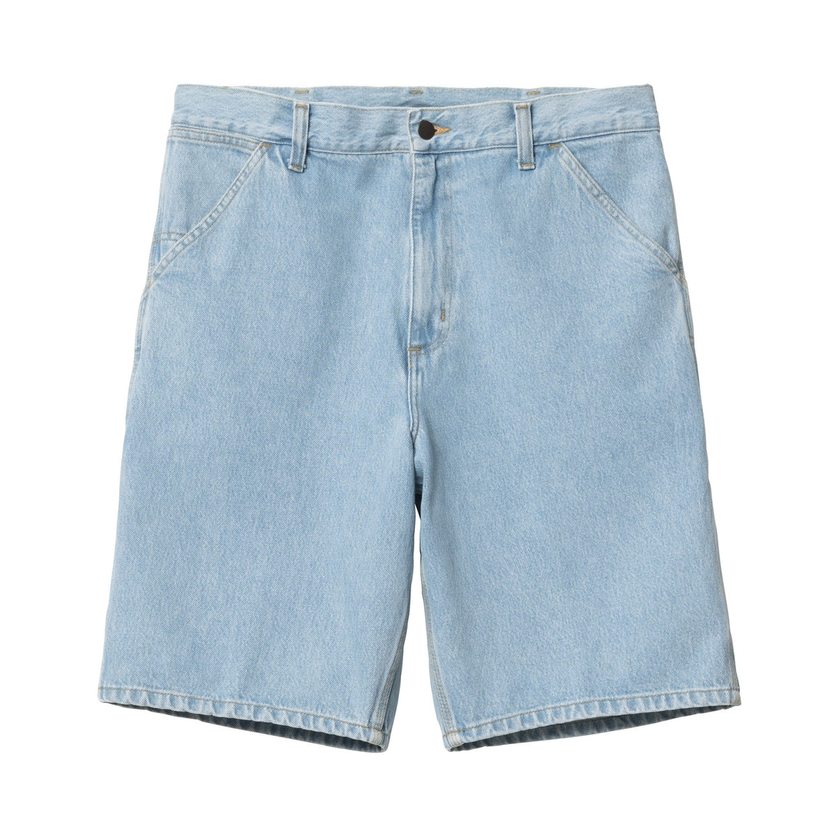 Carhartt WIP Single Knee Short Blue, Heavy stone bleached