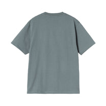 Carhartt WIP Women's S/S Pocket Heart T-Shirt Cozy Blue / Red