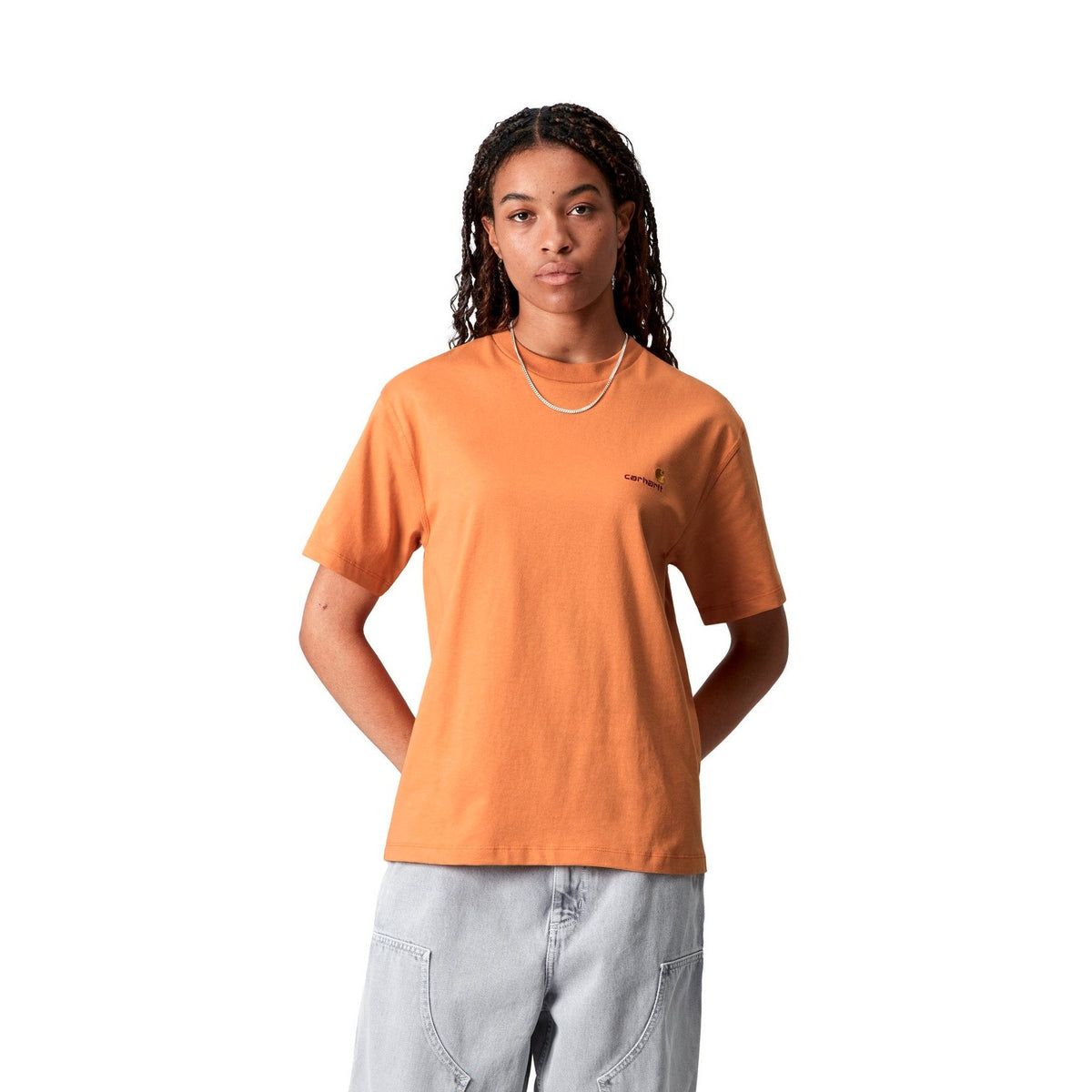 Carhartt WIP Women's S/S American Script T-Shirt Redhaven