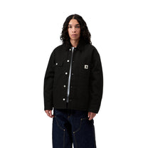 Carhartt WIP Women's OG Michigan Coat Black / Black, Rinsed