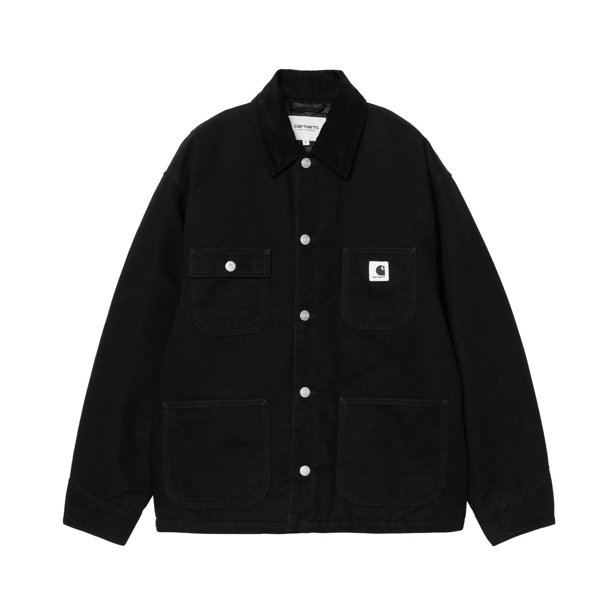 Carhartt WIP Women's OG Michigan Coat Black / Black, Rinsed