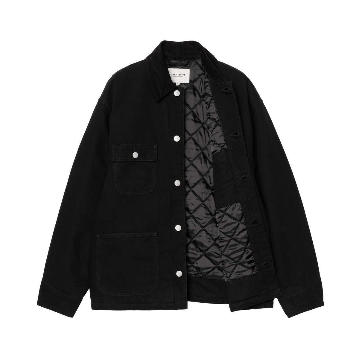 Carhartt WIP Women's OG Michigan Coat Black / Black, Rinsed