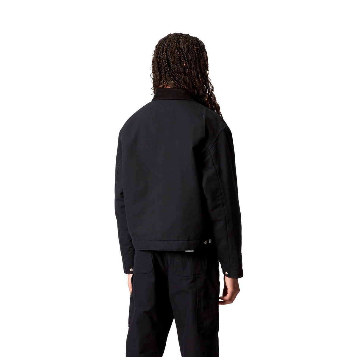 Carhartt WIP Women's OG Detroit Jacket (Winter) Black / Black, Rinsed