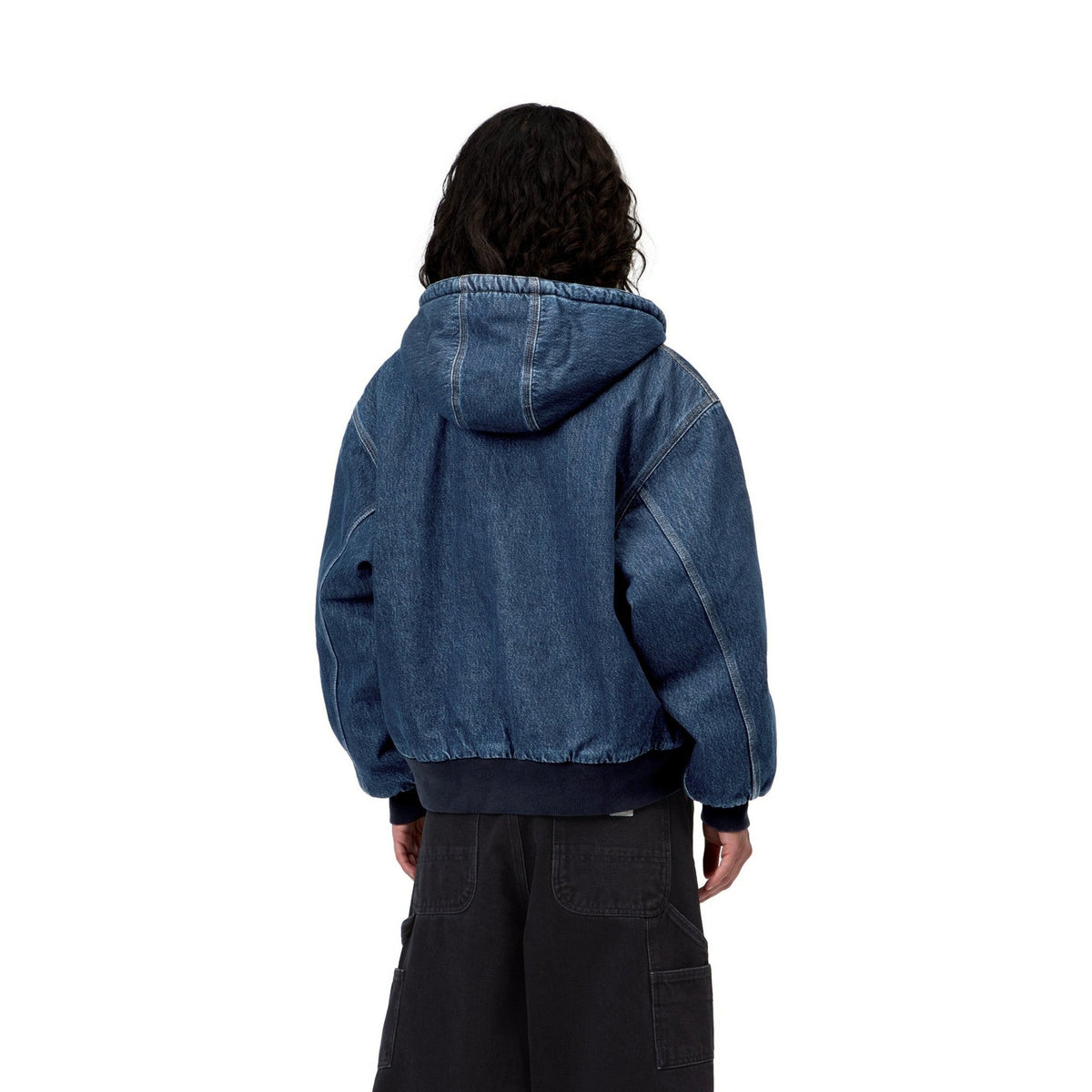 Carhartt WIP Women's OG Active Jacket (Winter) Blue, Stone washed