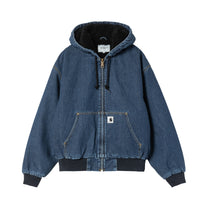 Carhartt WIP Women's OG Active Jacket (Winter) Blue, Stone washed