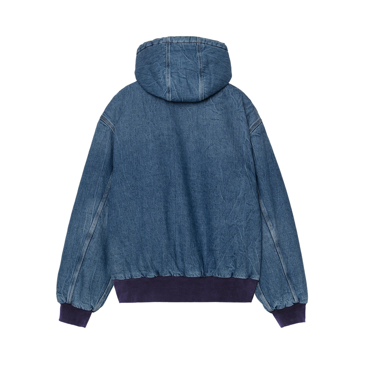 Carhartt WIP Women's OG Active Jacket (Winter) Blue, Marble used wash