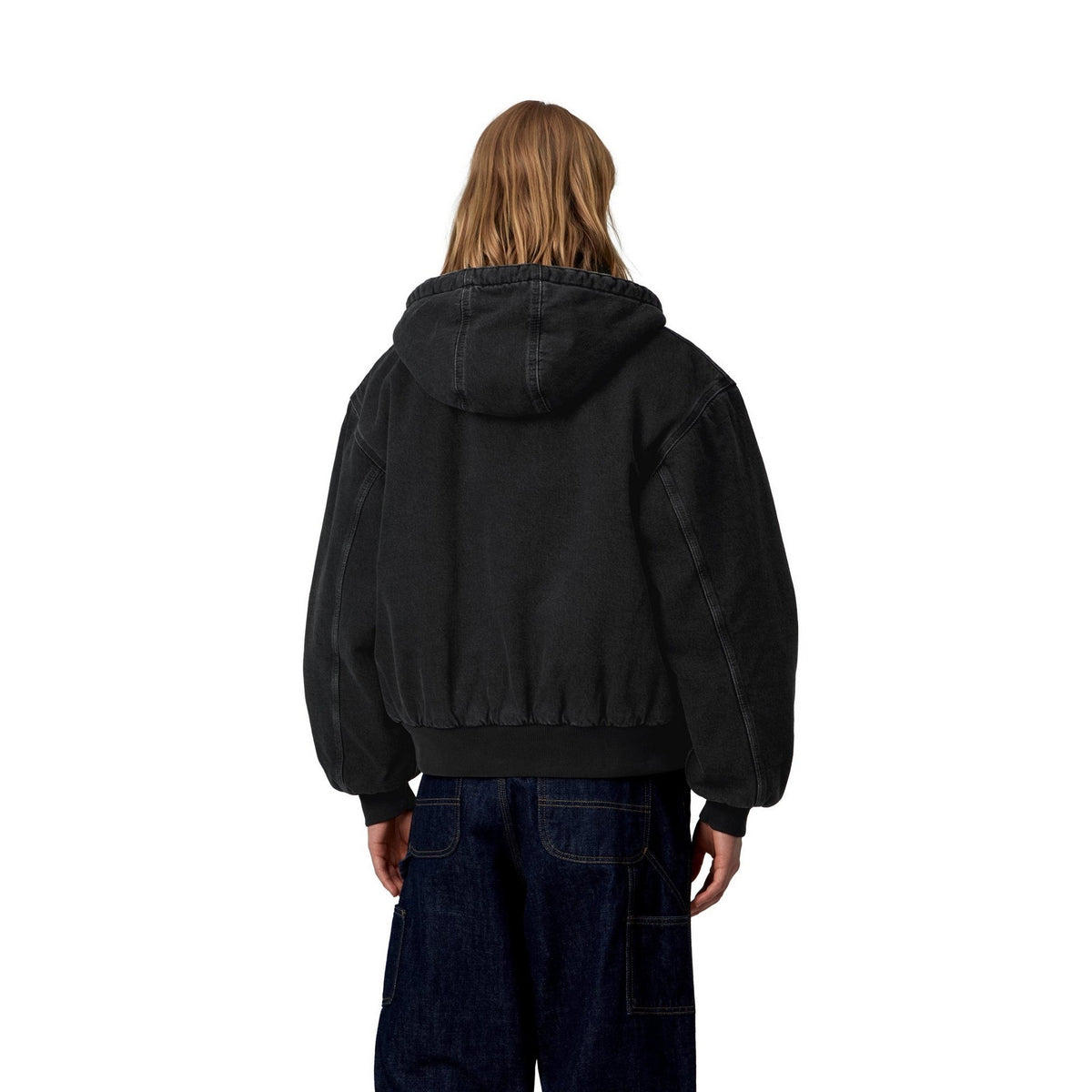 Carhartt WIP Women's OG Active Jacket (Winter) Black, Stone washed