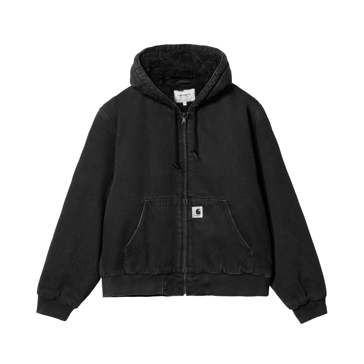 Carhartt WIP Women's OG Active Jacket (Winter) Black, Stone washed