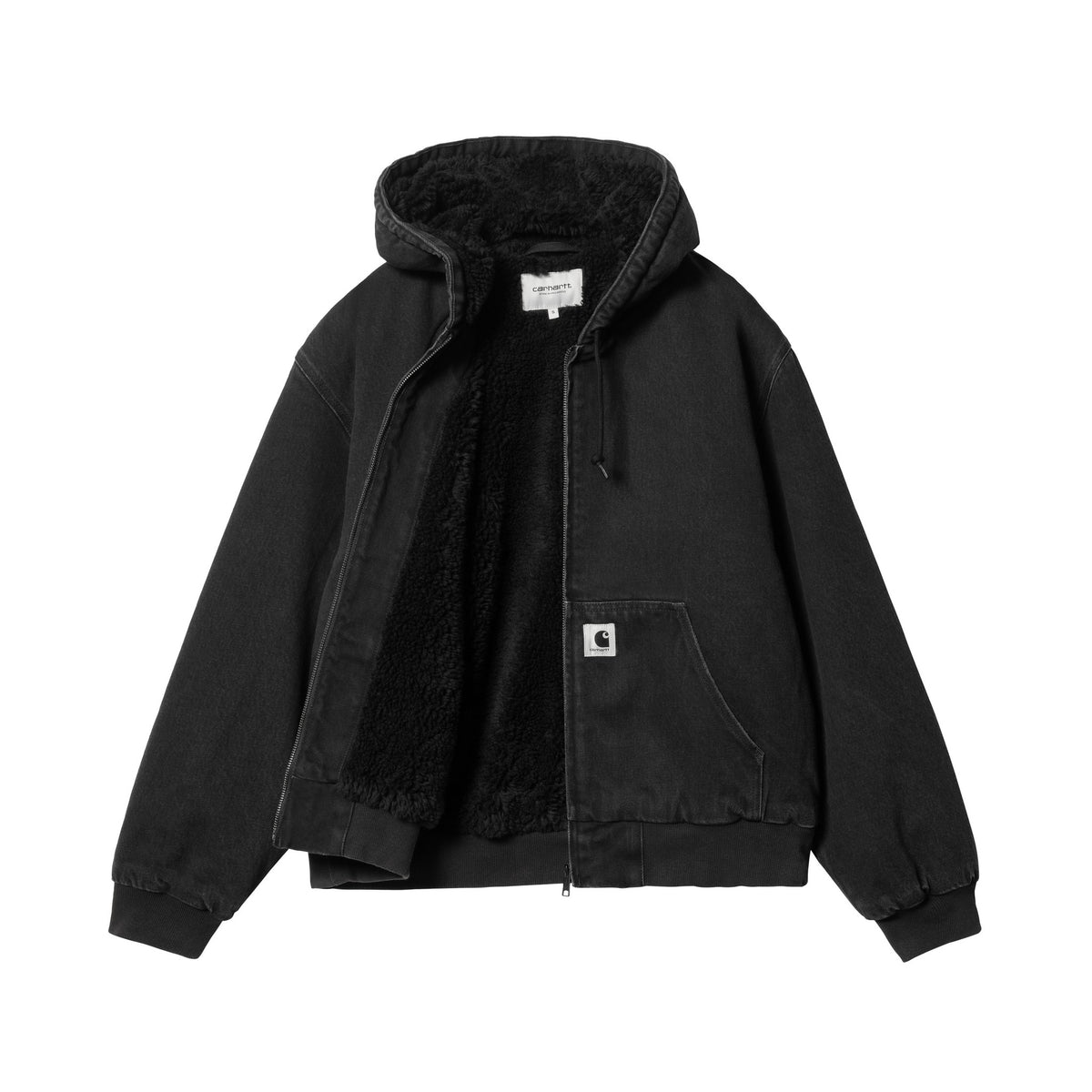 Carhartt WIP Women's OG Active Jacket (Winter) Black, Stone washed