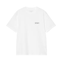 Carhartt WIP Women's S/S Script Embroidery T-Shirt White / Black