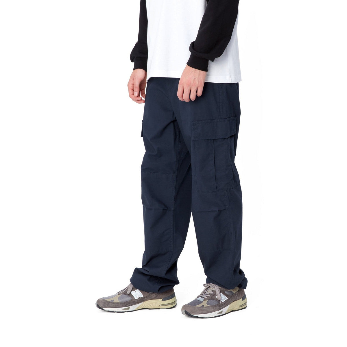 Carhartt WIP Regular Cargo Pant Air Force Blue, Rinsed