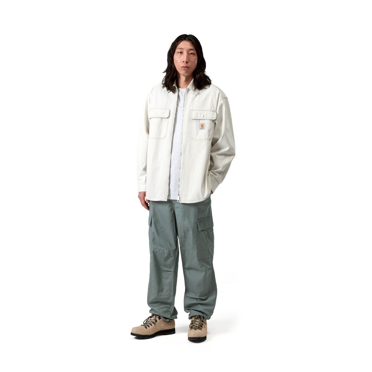 Carhartt WIP Regular Cargo Pant Velvet Green, Rinsed