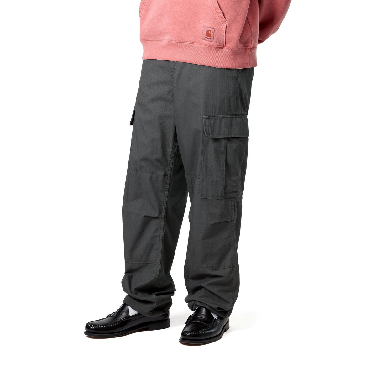 Carhartt WIP Regular Cargo Pant Graphite, Rinsed