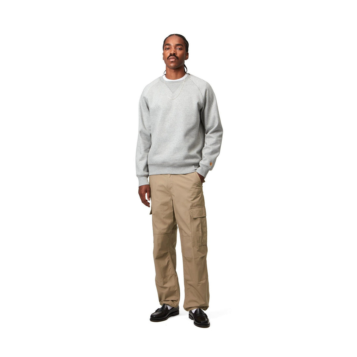Carhartt WIP Regular Cargo Pant Leather, Rinsed