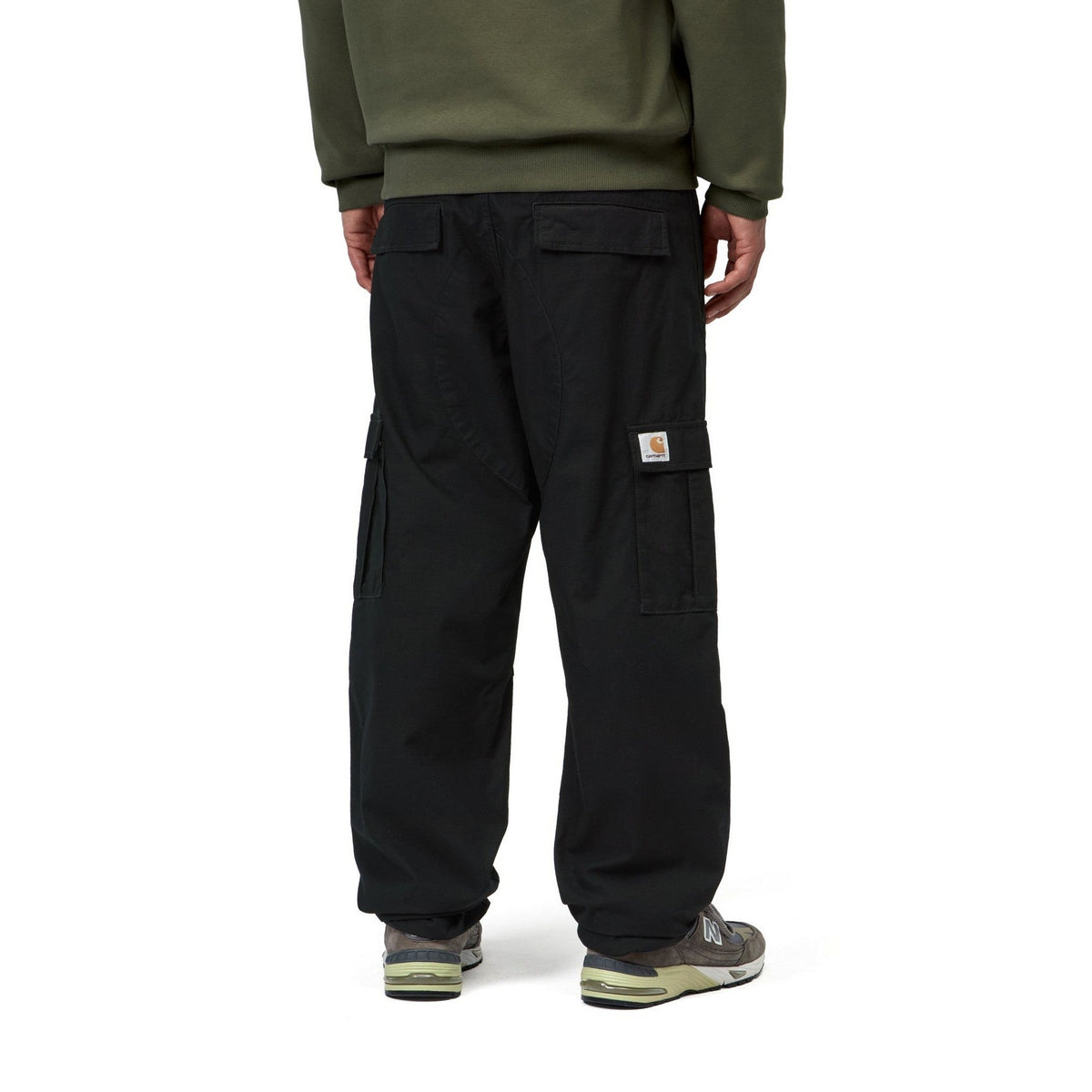 Carhartt WIP Aviation Pant Black, Rinsed