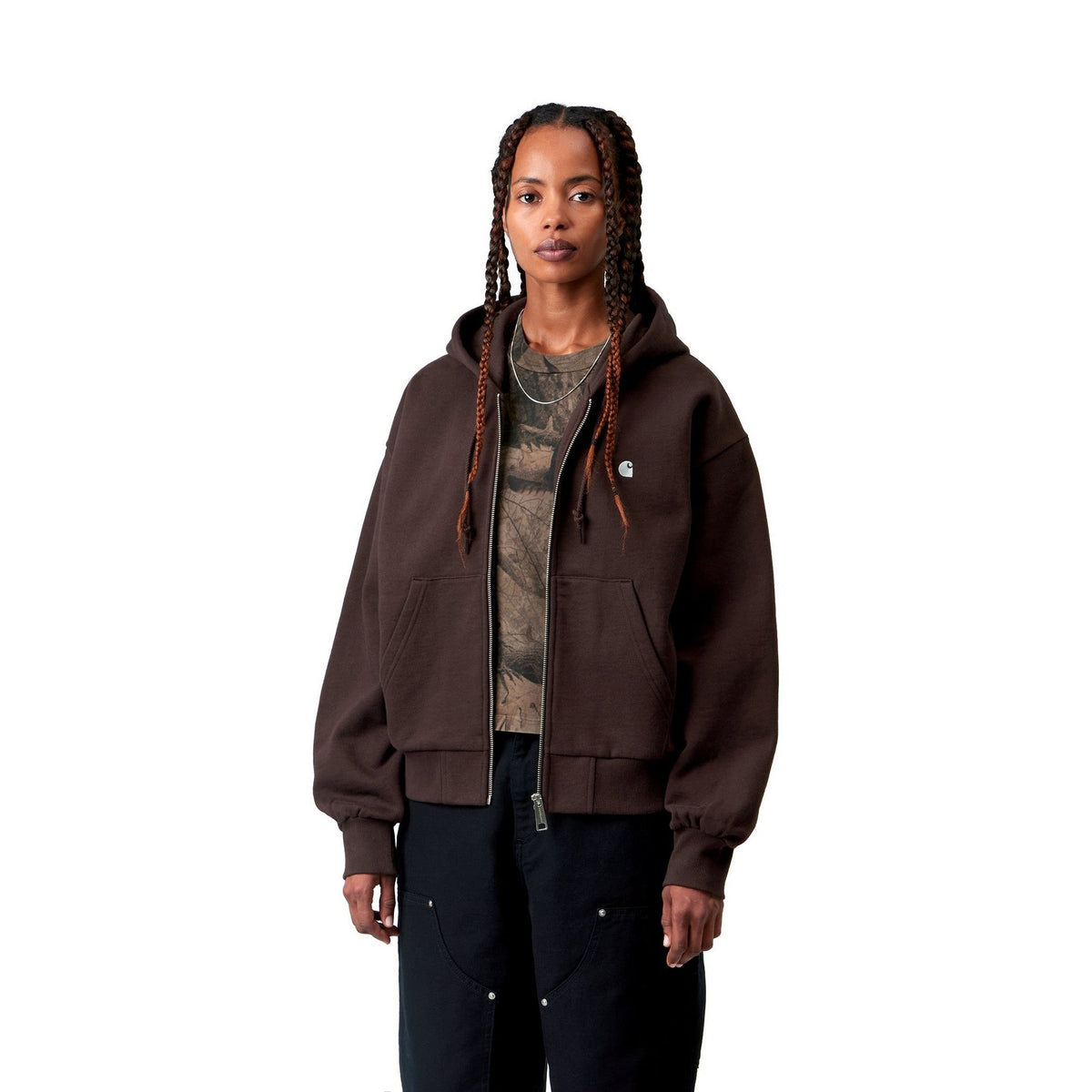 Carhartt WIP Women's Hooded Casey Jacket Palisander / Silver
