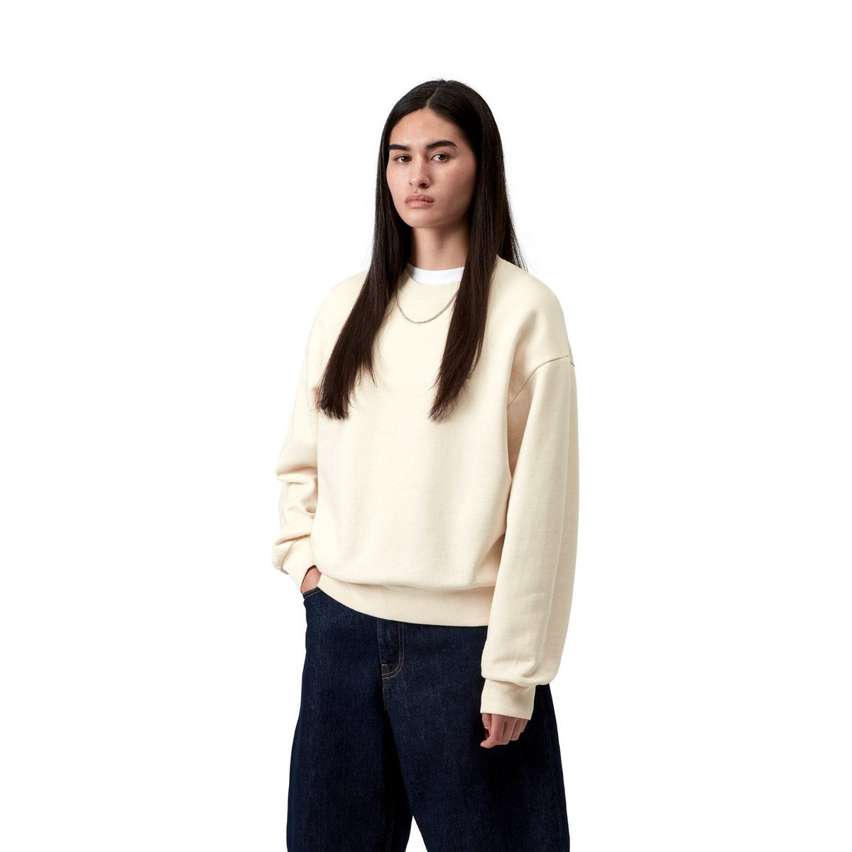 Carhartt WIP Women's Casey Sweatshirt Natural / Silver