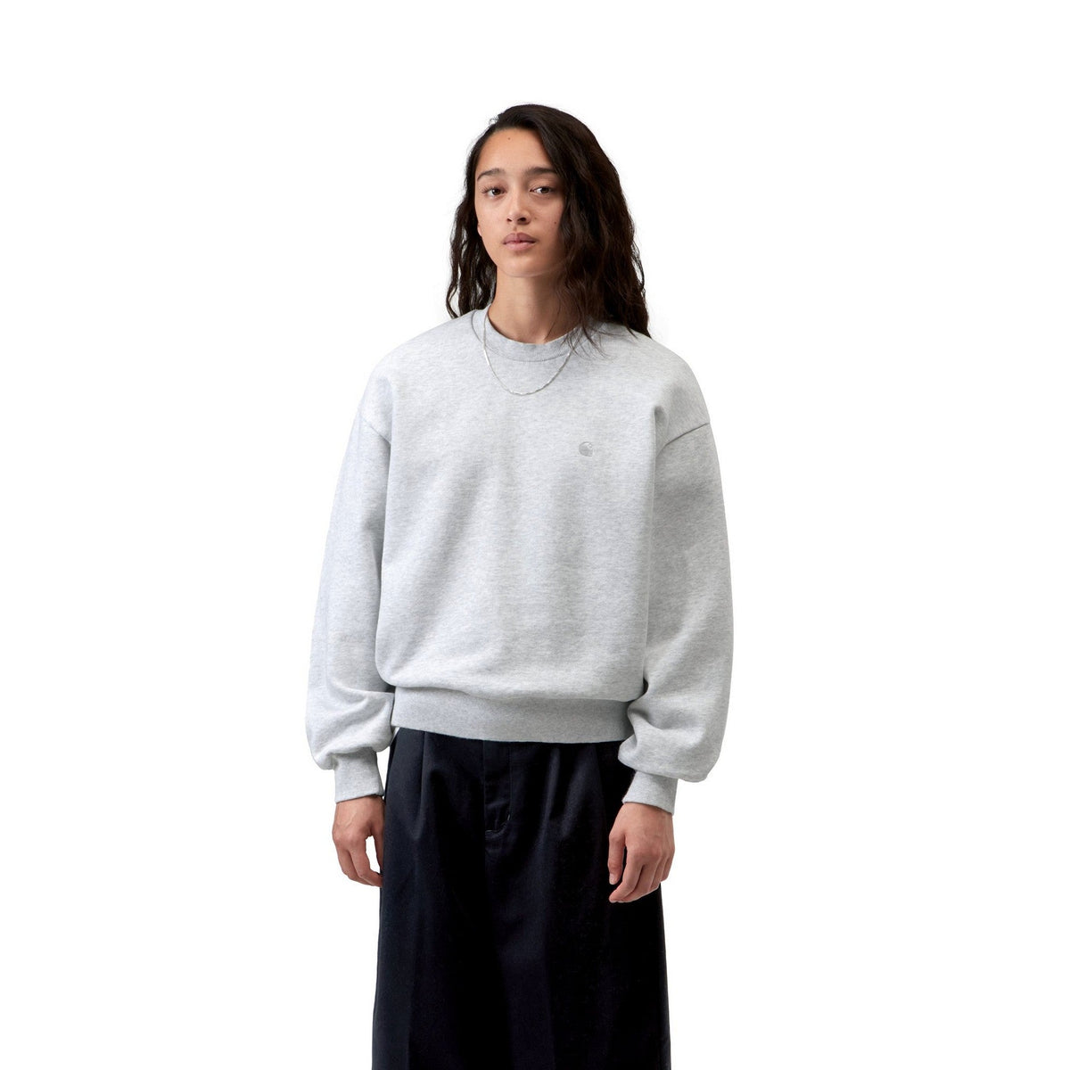Carhartt WIP Women's Casey Sweatshirt Ash Heather / Silver