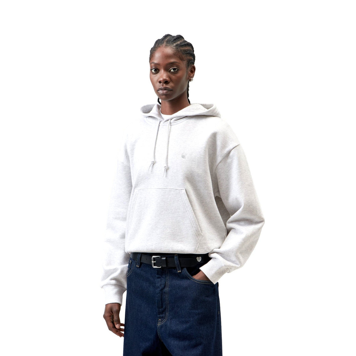 Carhartt WIP Women's Hooded Casey Sweatshirt Ash Heather / Silver