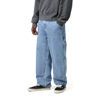 Carhartt WIP Double Knee Pant Blue, Stone bleached