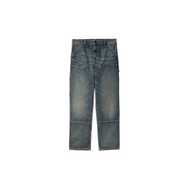 Carhartt WIP Double Knee Pant Blue, Worn used wash
