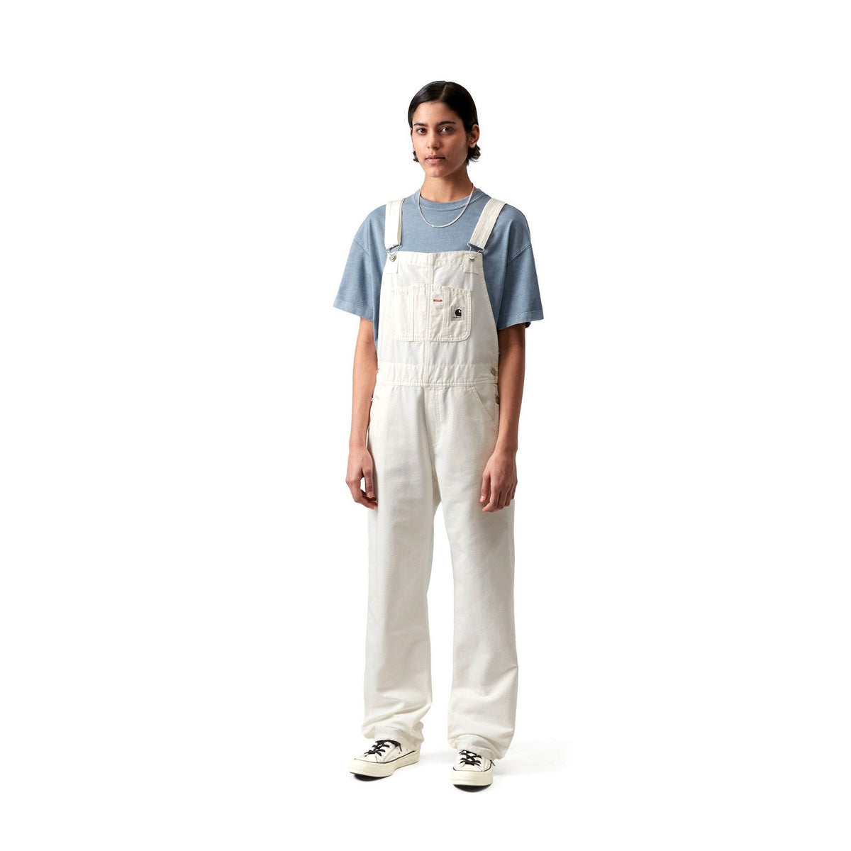 Carhartt WIP Women's Bib Overall Straight Wax, Rinsed