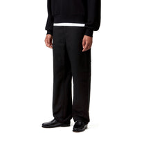 Carhartt WIP Women's Pierce Pant Straight Black, Rinsed