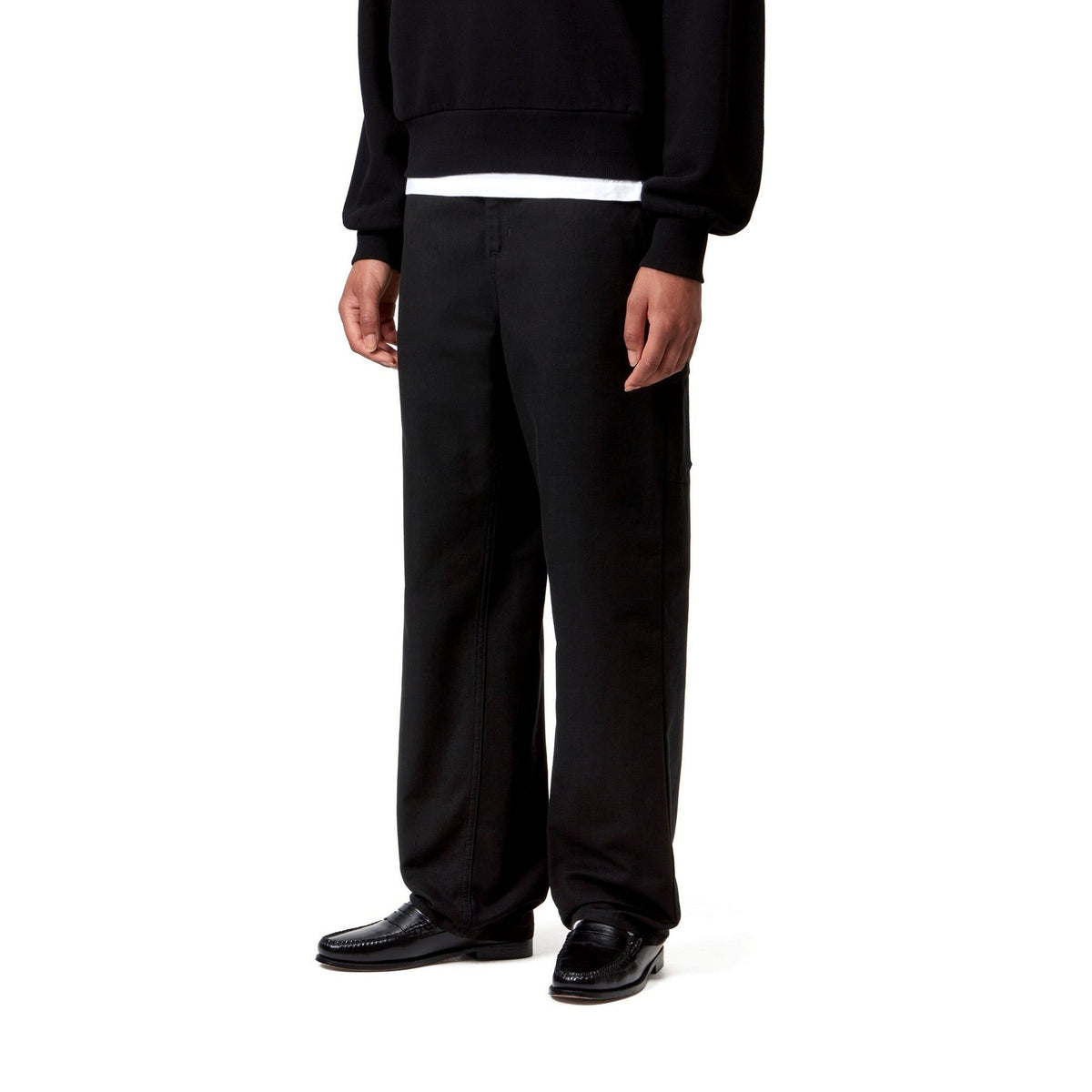 Carhartt WIP Women's Pierce Pant Straight Black, Rinsed