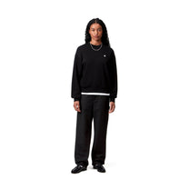 Carhartt WIP Women's Pierce Pant Straight Black, Rinsed