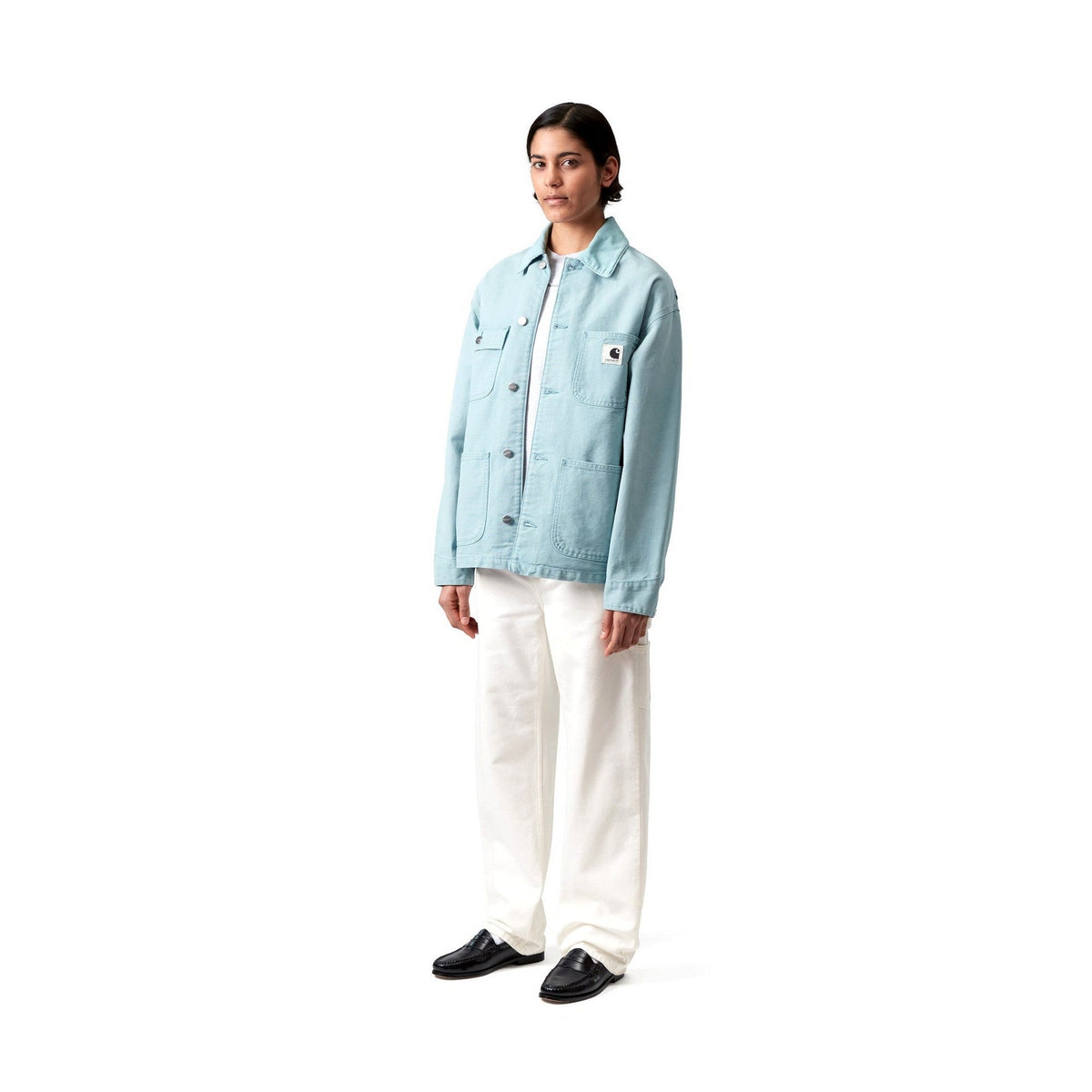 Carhartt WIP Women's Pierce Pant Straight Wax, Rinsed