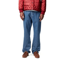 Carhartt WIP Nolan Pant Blue, Heavy stone wash