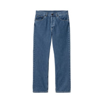 Carhartt WIP Nolan Pant Blue, Heavy stone wash