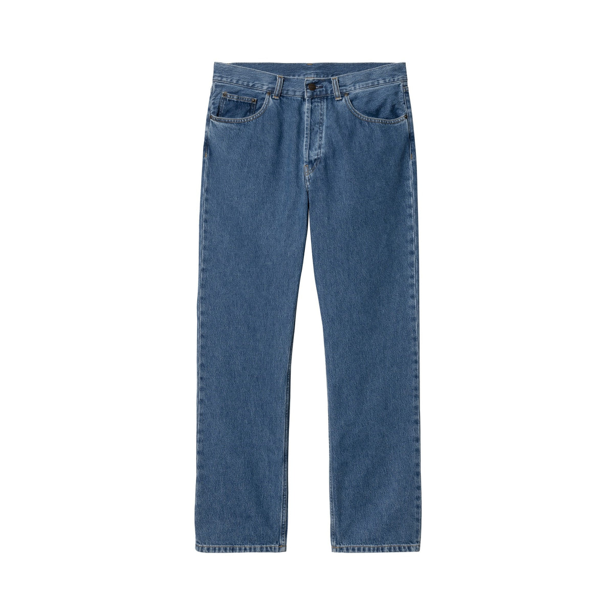 Carhartt WIP Nolan Pant Blue, Heavy stone wash