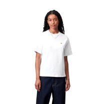 Carhartt WIP Women's S/S Chase T-Shirt White / Gold
