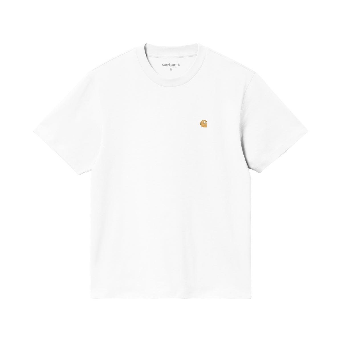 Carhartt WIP Women's S/S Chase T-Shirt White / Gold